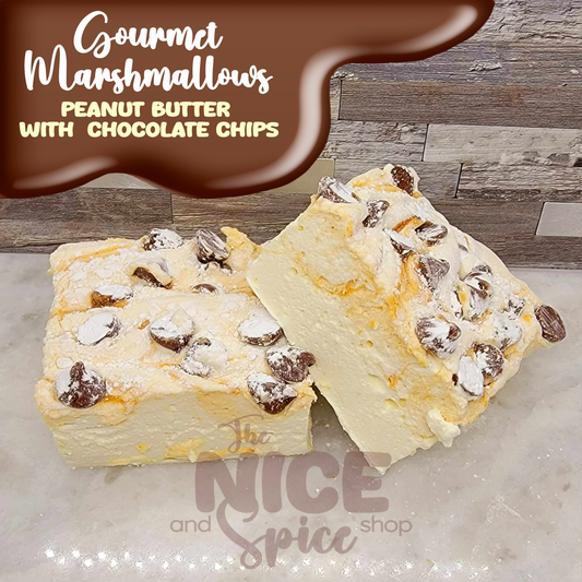 Gourmet Marshmallows - Peanut Butter/Chocolate Chip